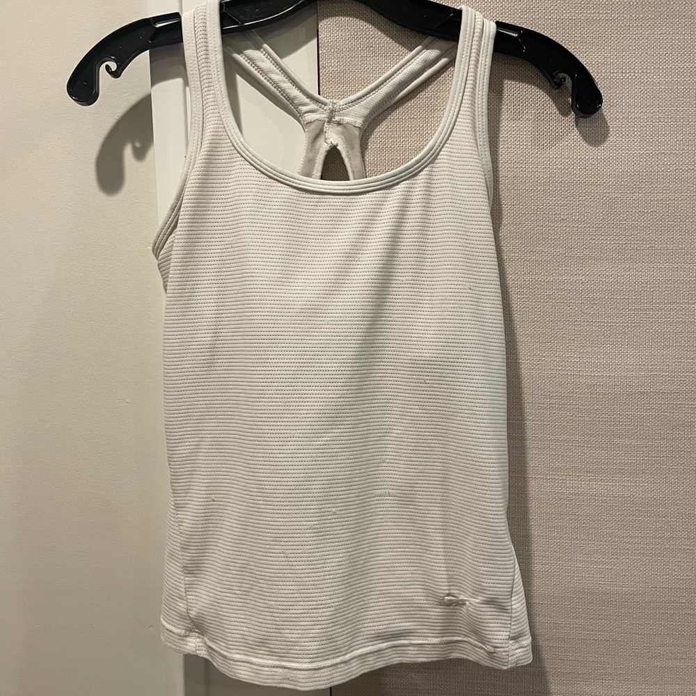 Nike White Althletic Tank Top